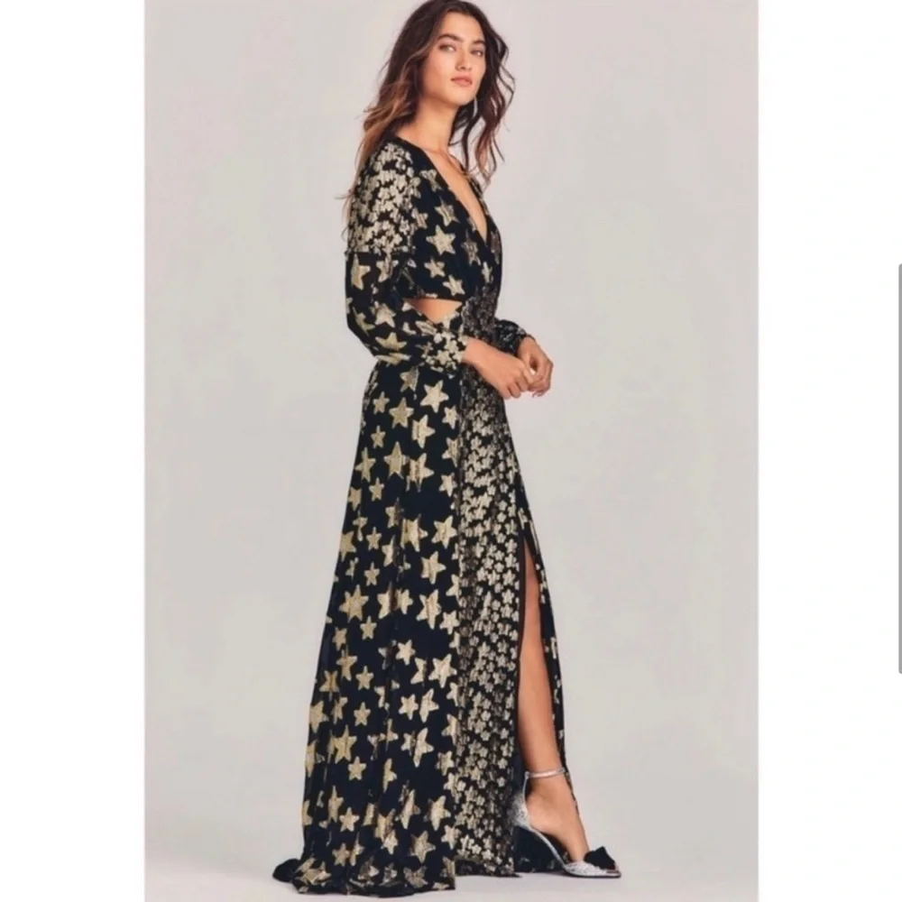 Rare LoveShackFancy Aneesha Maxi Gown Dress size S